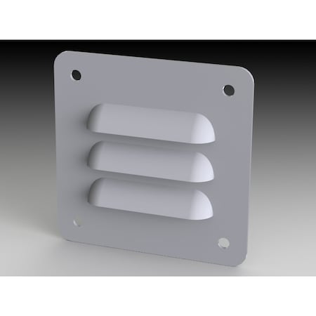 Saginaw Control & Engineering Louver Stand Kit, 3-1/4 in. H x 3-1/4 in. W x 0.43 in. L, Steel SCE-AVK23